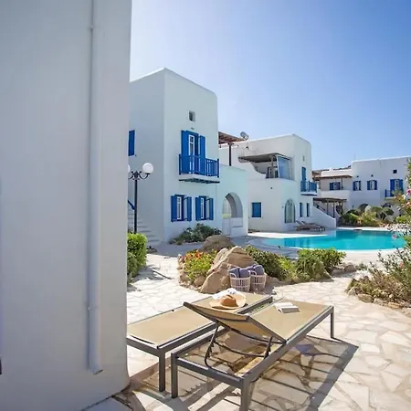 펜션 Mykonian Style W Shared Pool 8 & 9 오르노스